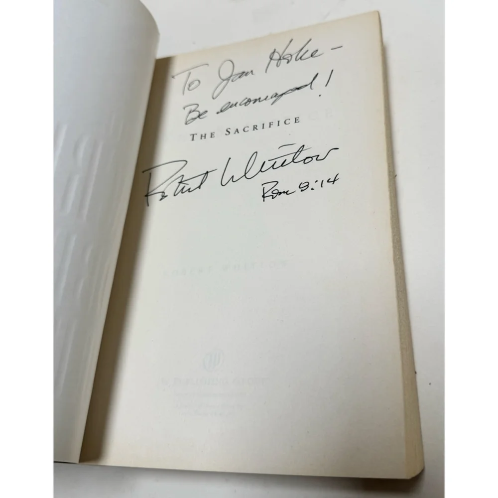 Sacrifice by Robert Whitlow (2002, Trade Paperback) SIGNED